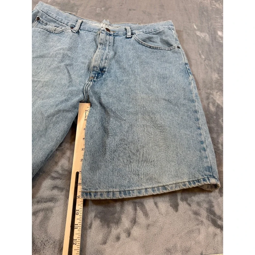 Wrangler Men's Relaxed Fit Denim Shorts Light Wash Blue Jean Size 40